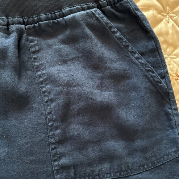 Ellen Tracy Linen Pants Women Drawstring Waist Slim Fit Lounge Trousers Size L - Picture 3 of 4